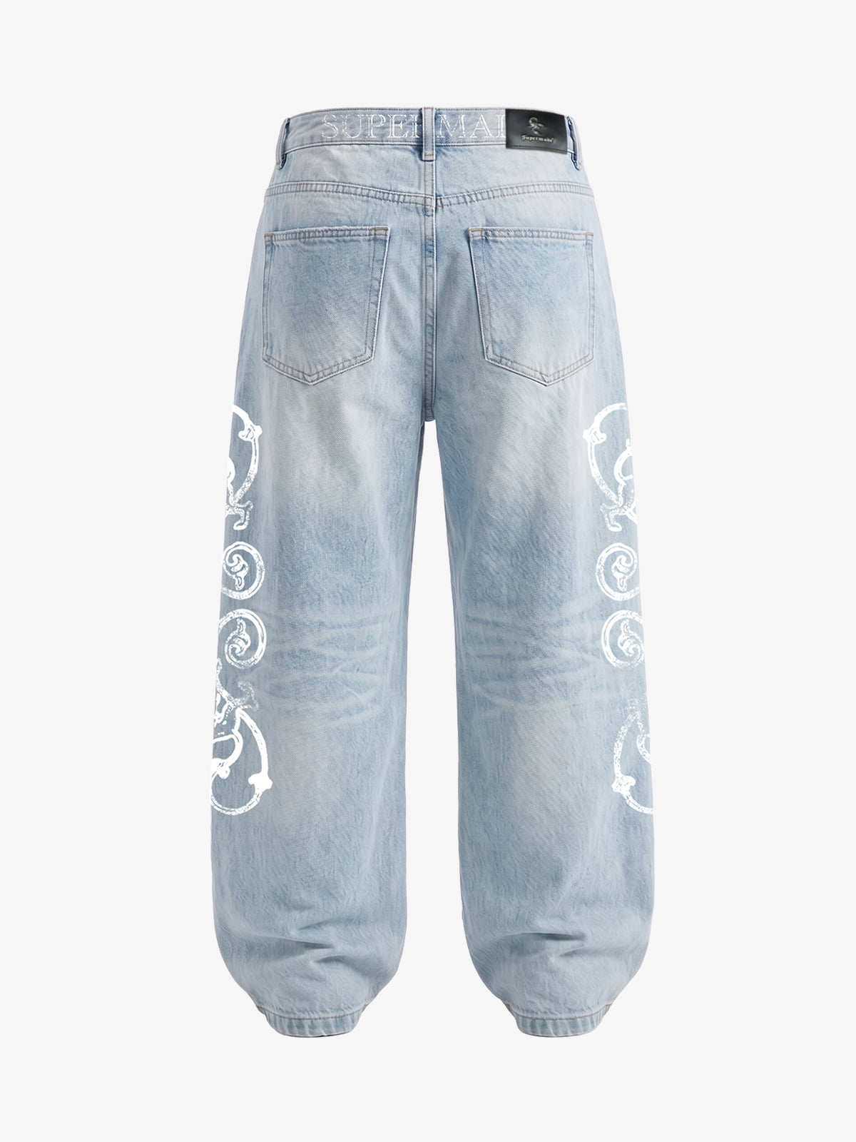 Broken Script Baggy Jeans