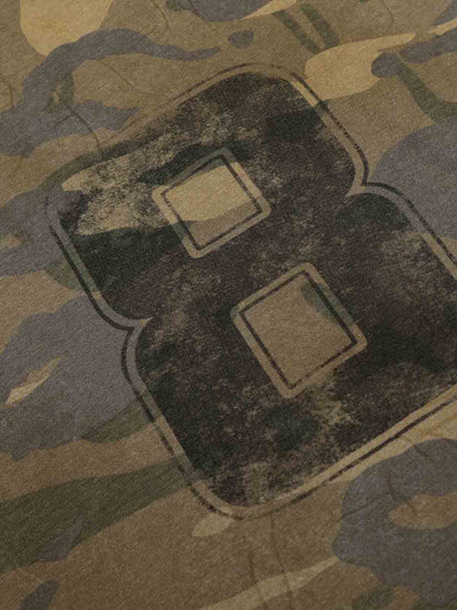 Camo Number 8 Graphic Long Sleeve T-Shirt 