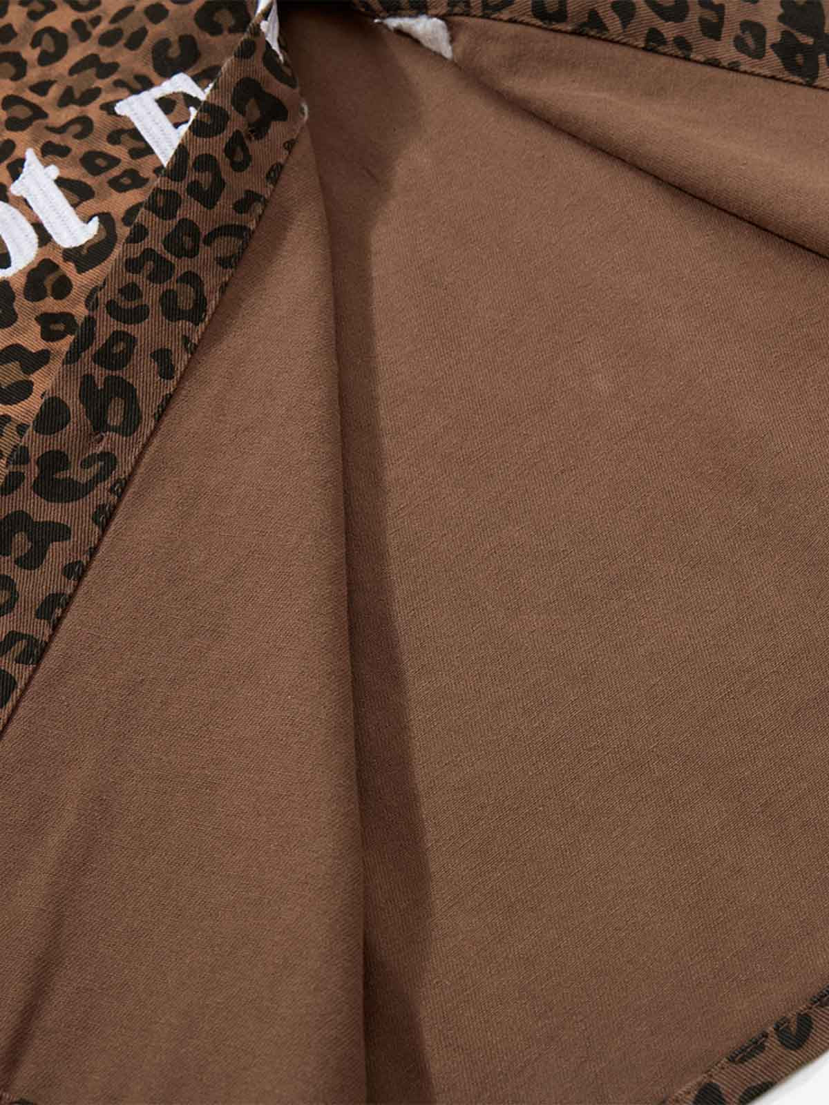 Leopard Graphic Short Sleeve Shirt