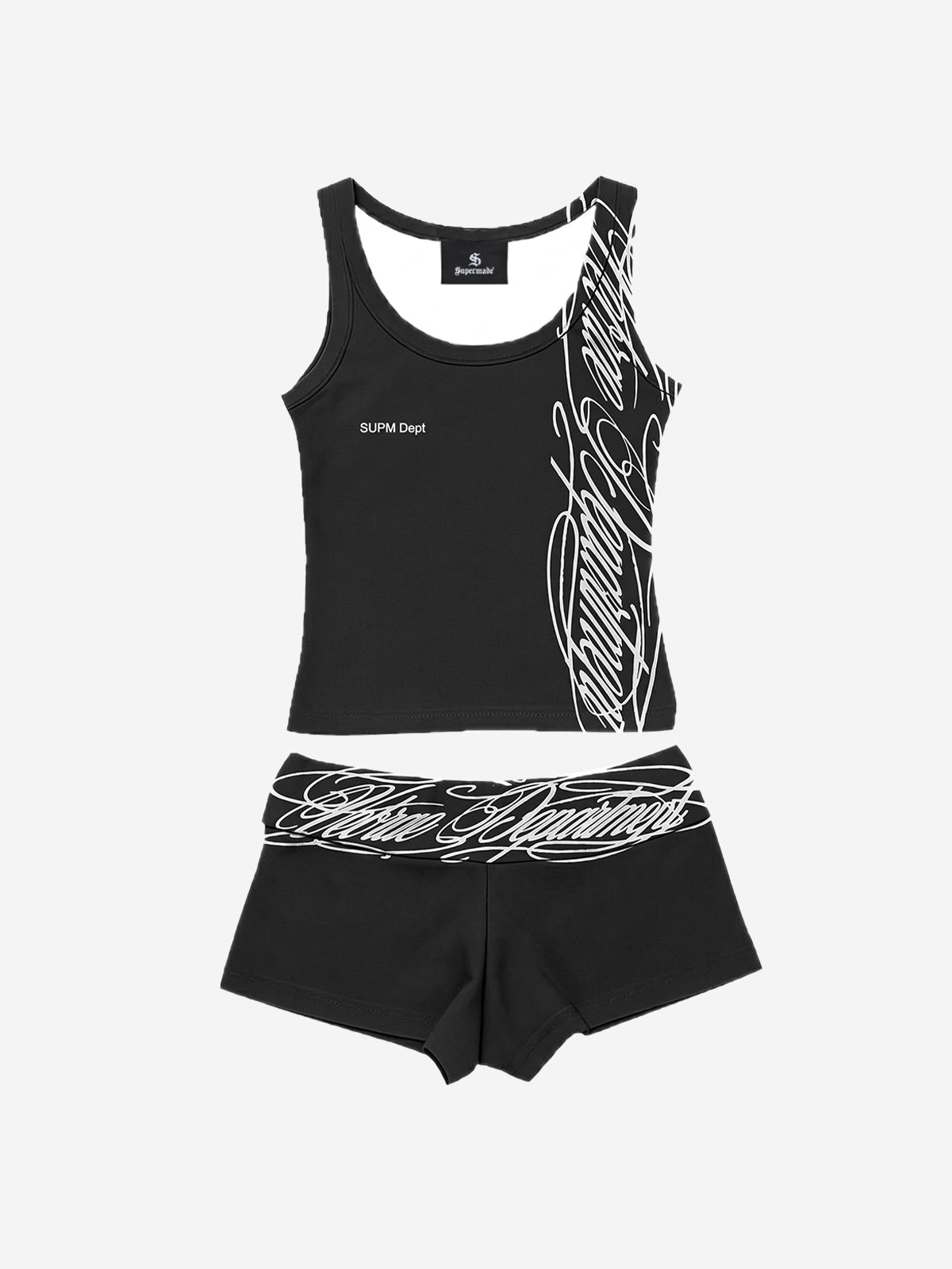 Y2K Camo Graffiti Tank Set