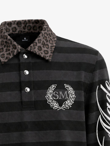 Striped Leopard Polo