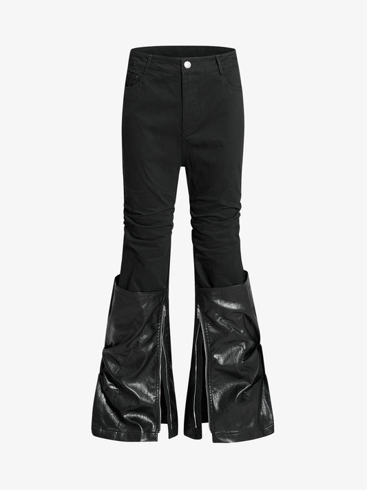 Black High-Waisted Slim Fit Chino Pants