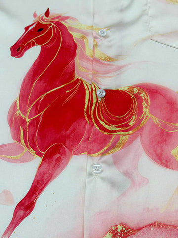 Horse Print Hawaiian Shirt