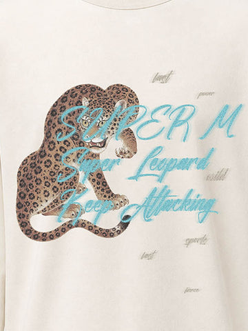 Leopard Graphic Long Sleeve T-shirt