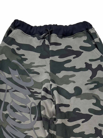 Fur Hood Cardigan Camouflage Set