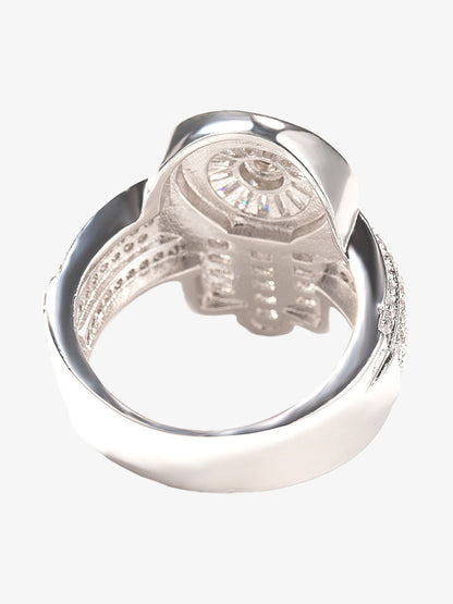 Zircon Palm Statement Ring 