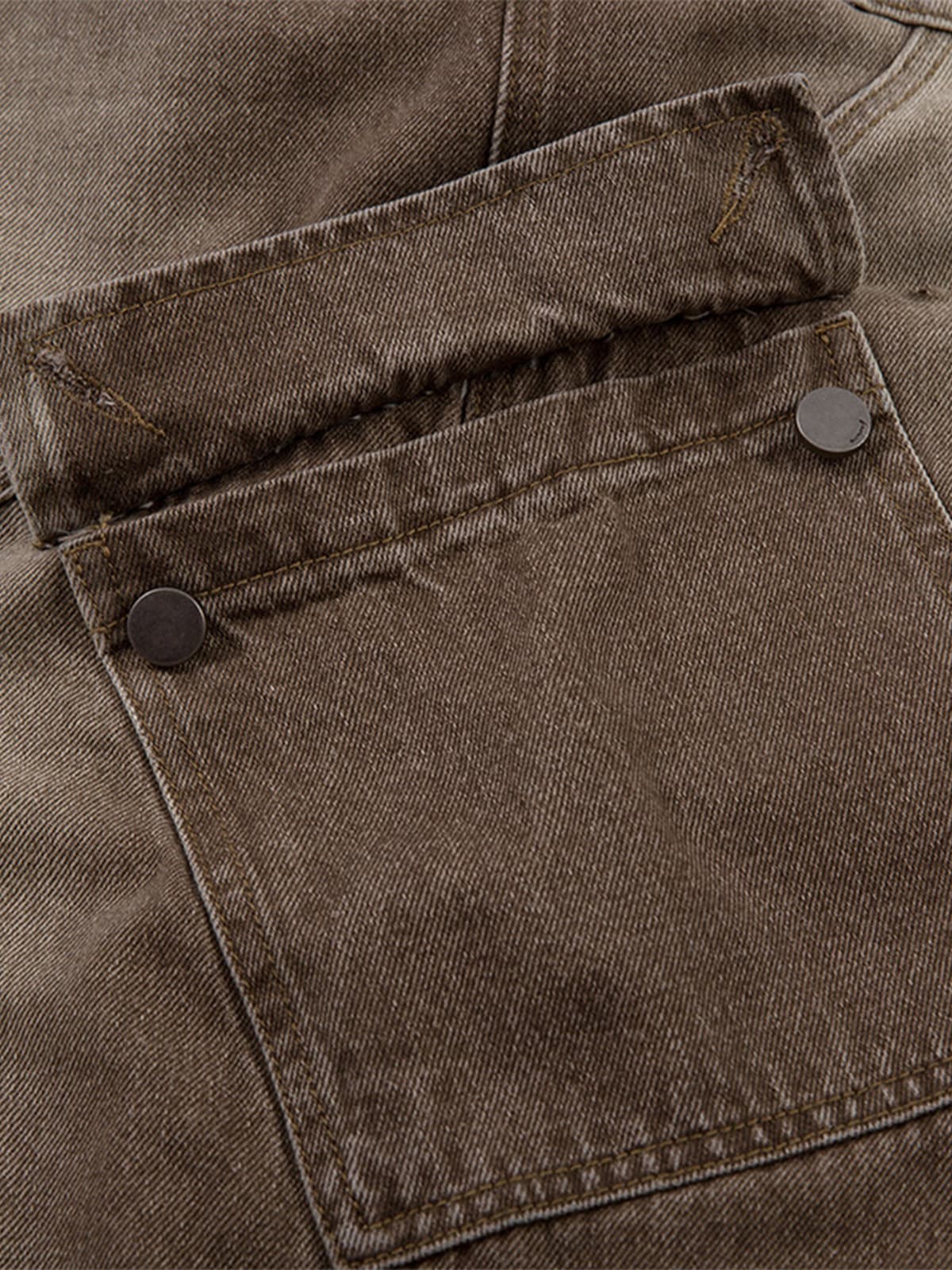 High-Waisted Wide-Leg Cargo Pants with Unique Pocket Design 