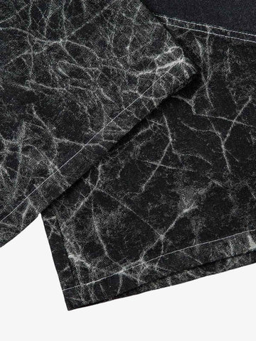 Deconstructed Split Tie-Dye Jeans 