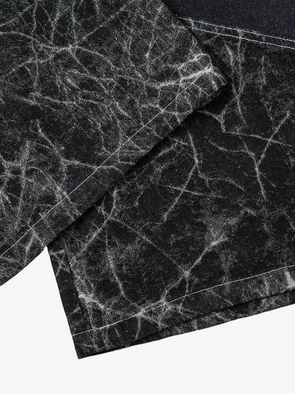Deconstructed Split Tie-Dye Jeans 