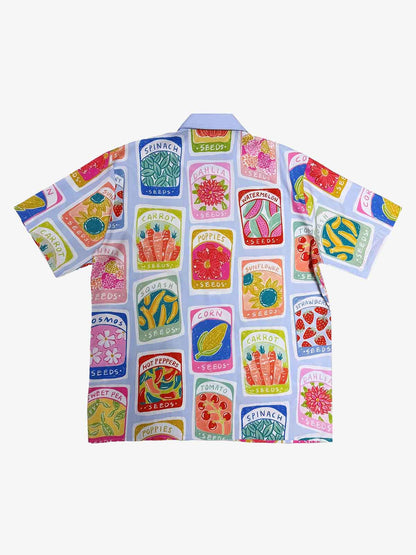 Vintage Seed Packet Cuban Shirt