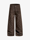 Rhinestone Straight Leg Pants 