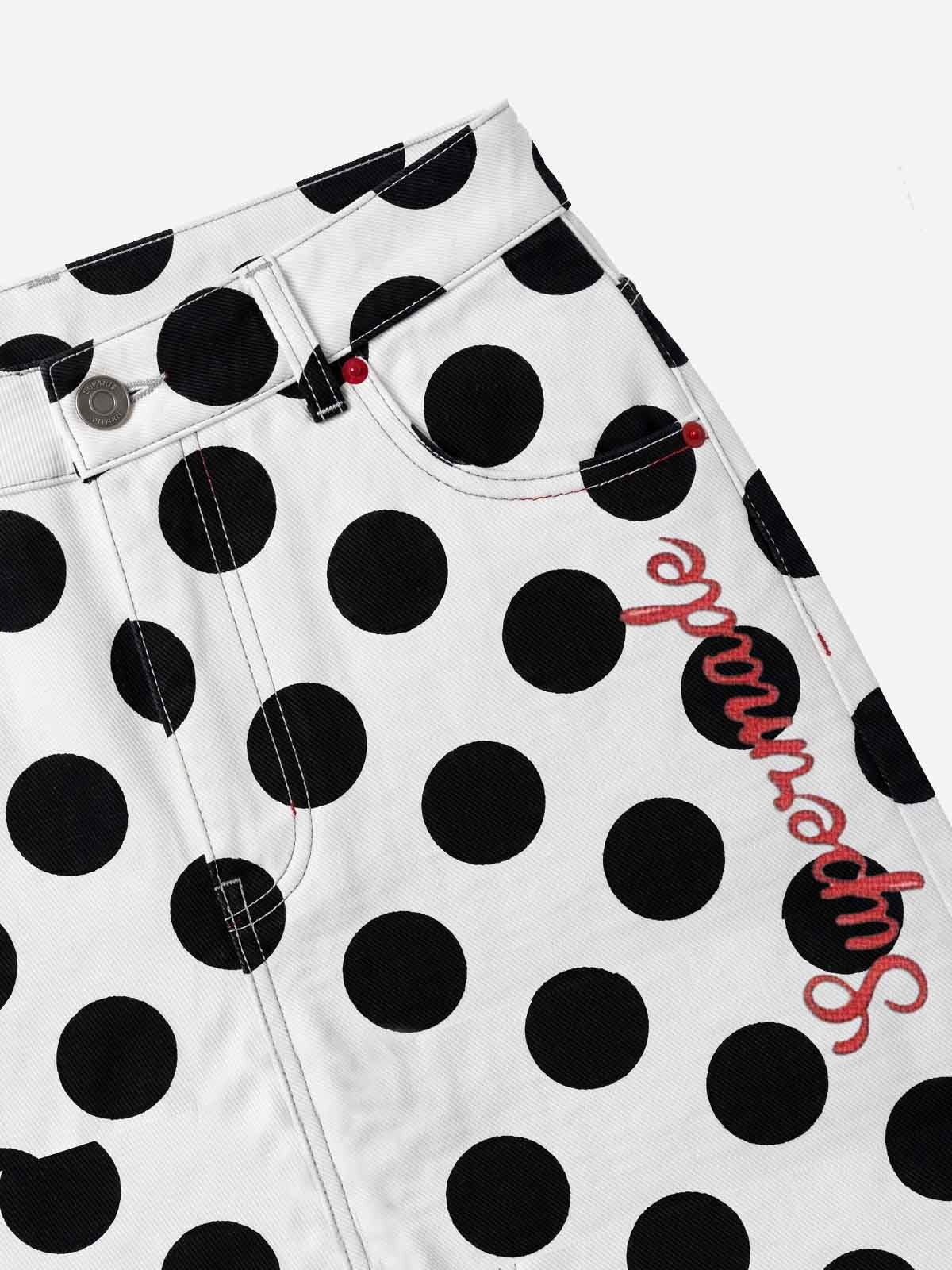Retro Polka Dot Bell Shorts