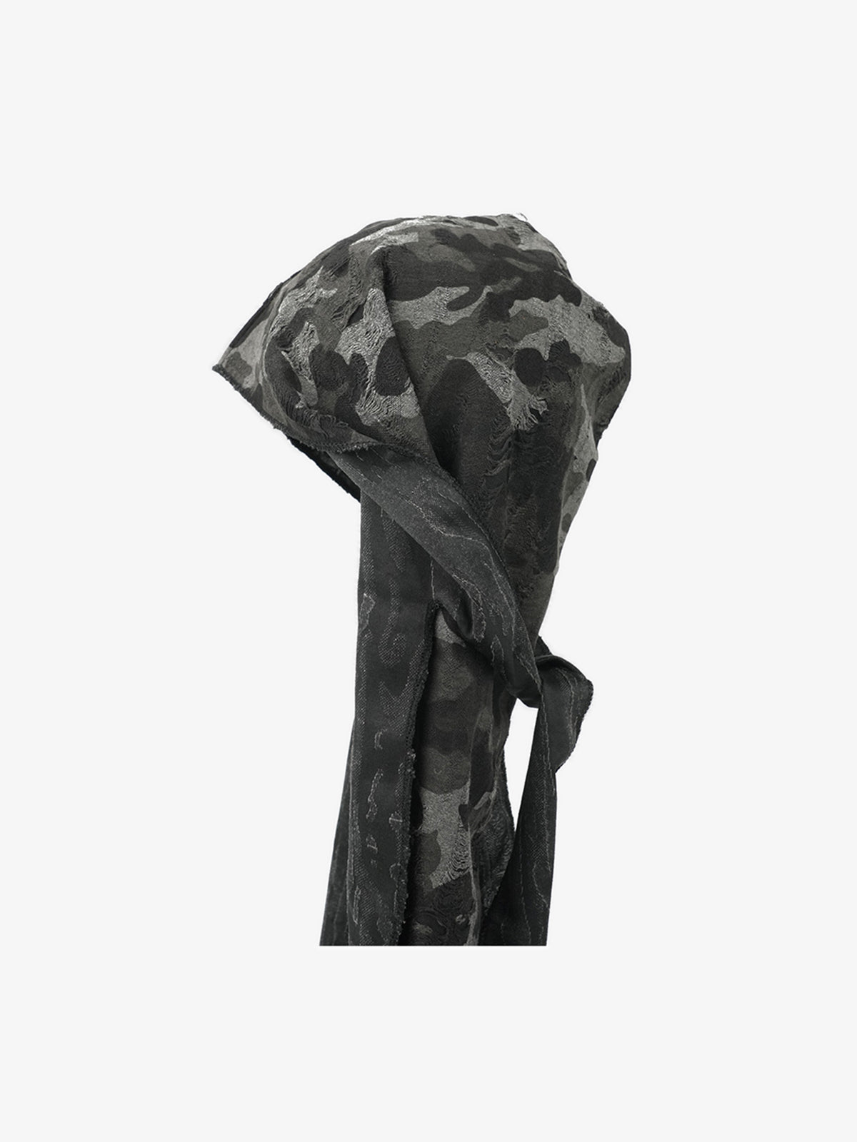 Dark Punk Camouflage Hooded Cape 