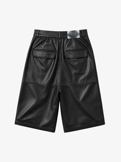 Leather Knee Detail Cargo Pants