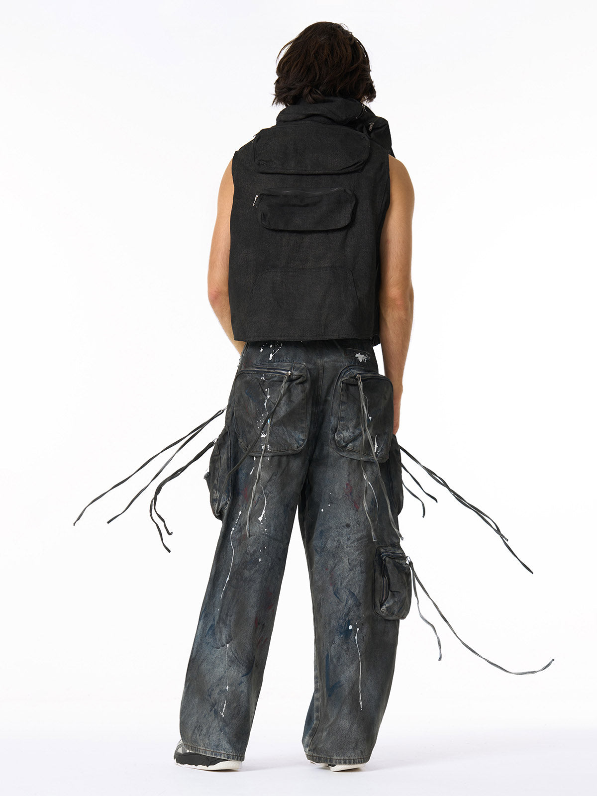 Heavy-Duty Multi-Pocket Multi-Zipper Vest 