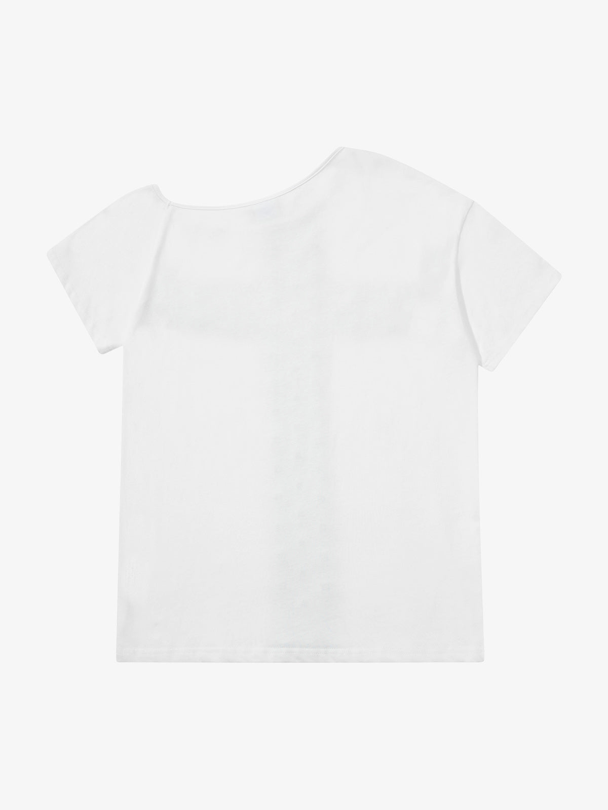 Black Cotton T-Shirt with Silver Studs and Bleach Spray Graphic