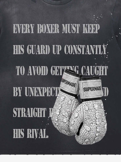 Rhinestone Boxing Glove Tee