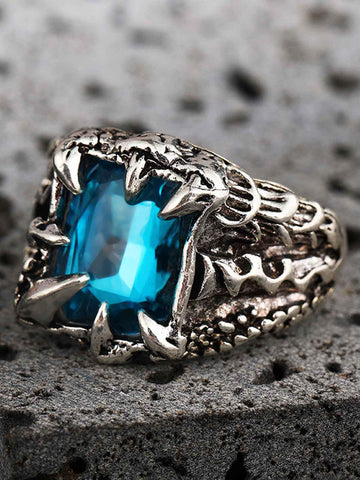 Gothic Claw Stone Open Ring 