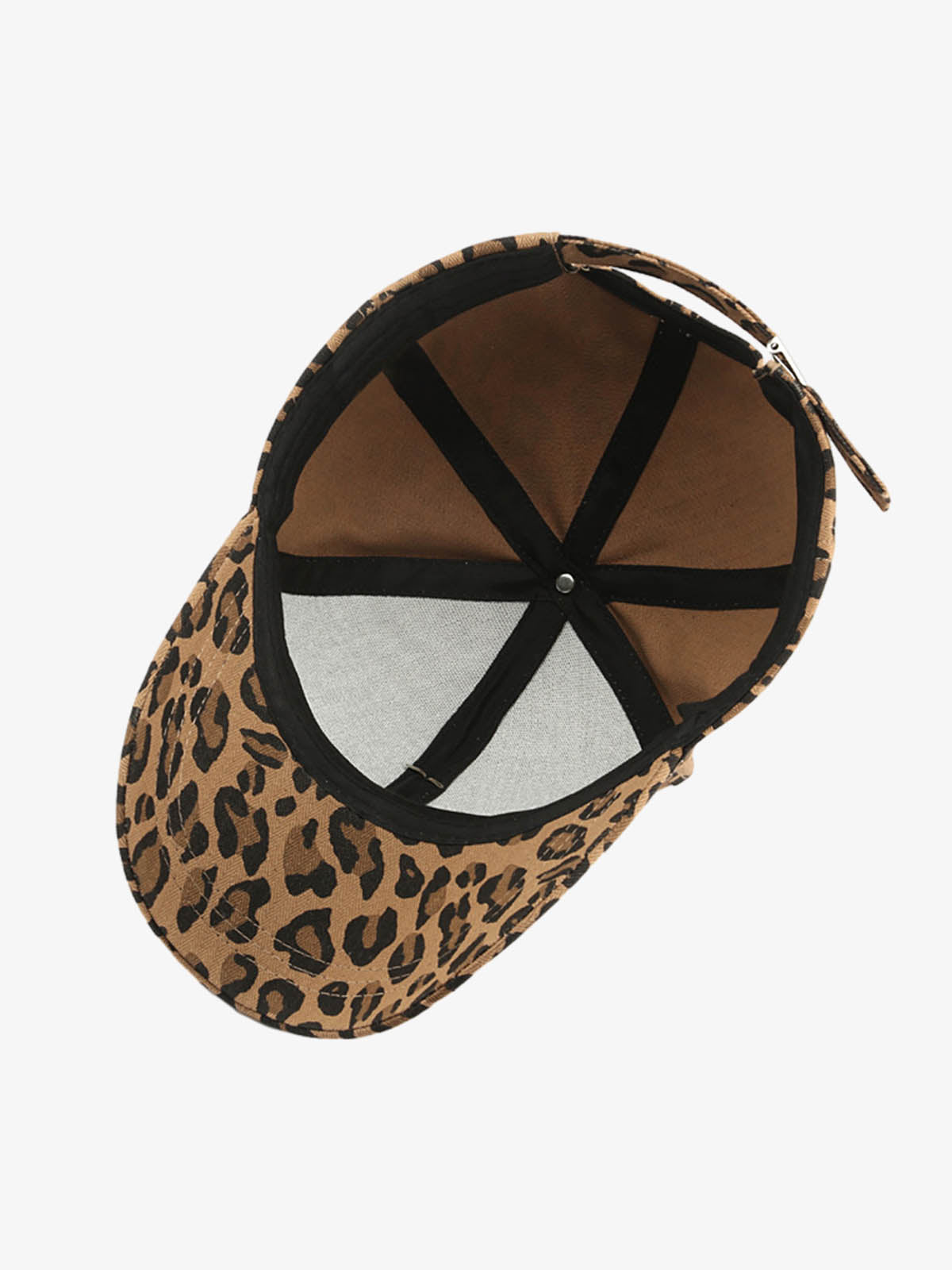 Retro Leopard Print Curved Baseball Cap 