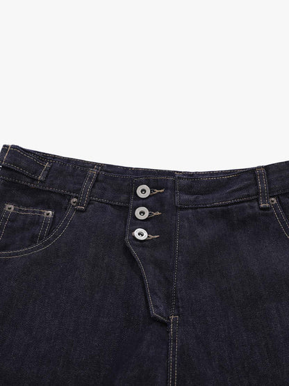 Asymmetrical Fly A-Line Shorts 