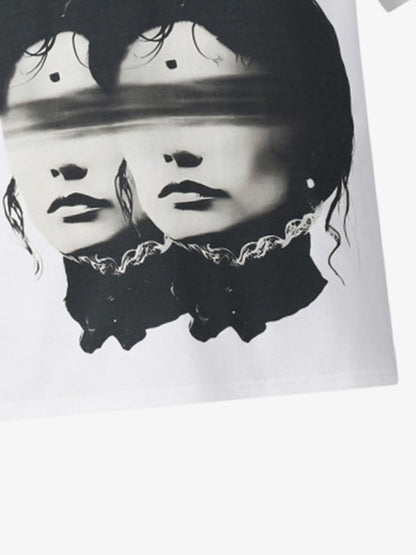 Surreal Twin Portrait T-Shirt