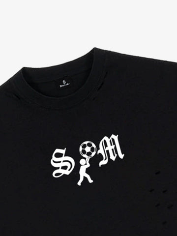 SM Soccer Graphic Distressed T-Shirt 