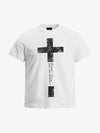 Distressed Cross Graphic T-Shirt 