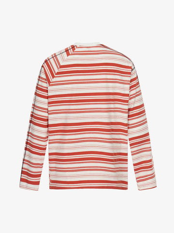 Color Block Striped Embroidered Long Sleeve T-Shirt 