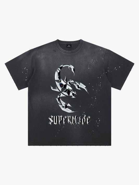 Vintage Scorpion Graphic Washed T-Shirt 