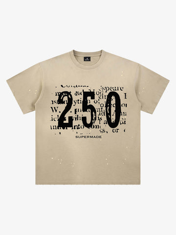 Newspaper Typo 250 Washed T-Shirt