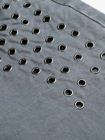 Cut-Out Rivet Jeans