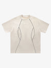 Functional Deconstructed Split Short-Sleeved T-Shirt - 2437 