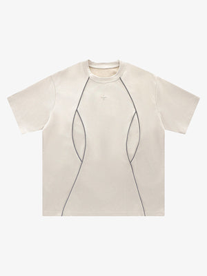 Functional Deconstructed Split Short-Sleeved T-Shirt - 2437 