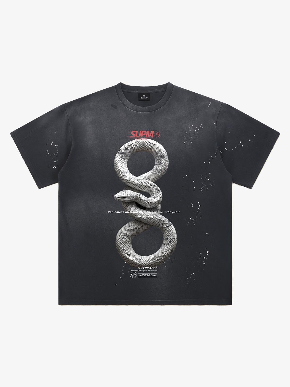Realistic Snake Graphic T-Shirt 