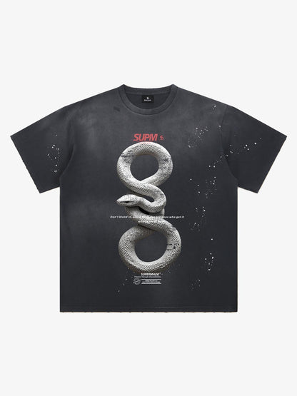Realistic Snake Graphic T-Shirt 
