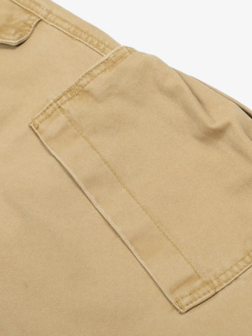 Hole Patch Pleated Multi-pocket Work Wear Casual Pants 