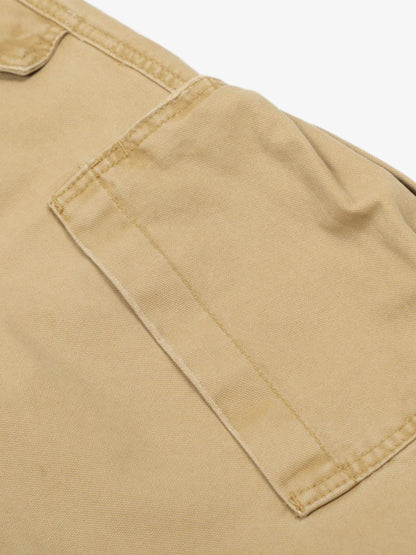 Hole Patch Pleated Multi-pocket Work Wear Casual Pants 