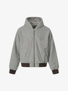 Retro Reversible Fleece Lined Zip-up Hooded Jacket 