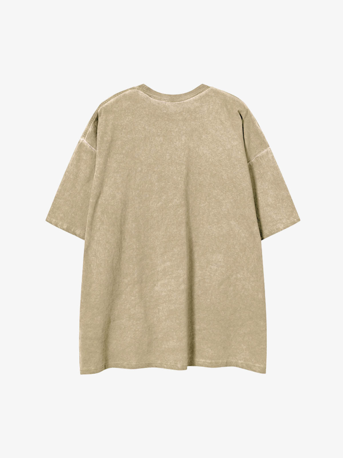 Acid Wash Figure Graphic Oversized T-Shirt