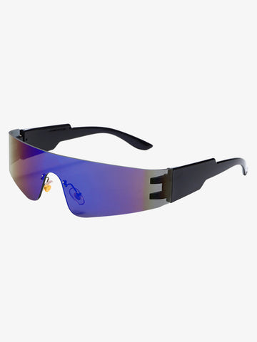 Retro Street Punk Integrated Sports Sunglasses 
