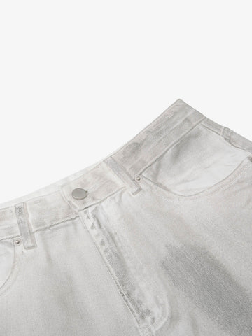 Mud-Washed Pocket Denim Jorts