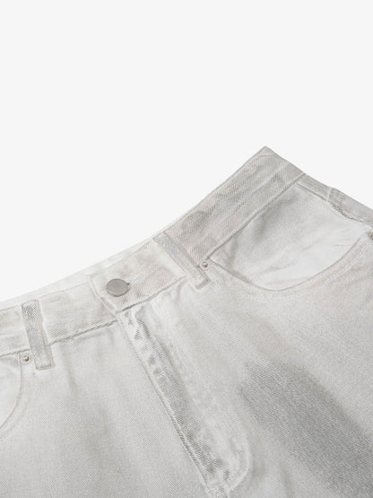 Mud-Washed Pocket Denim Jorts