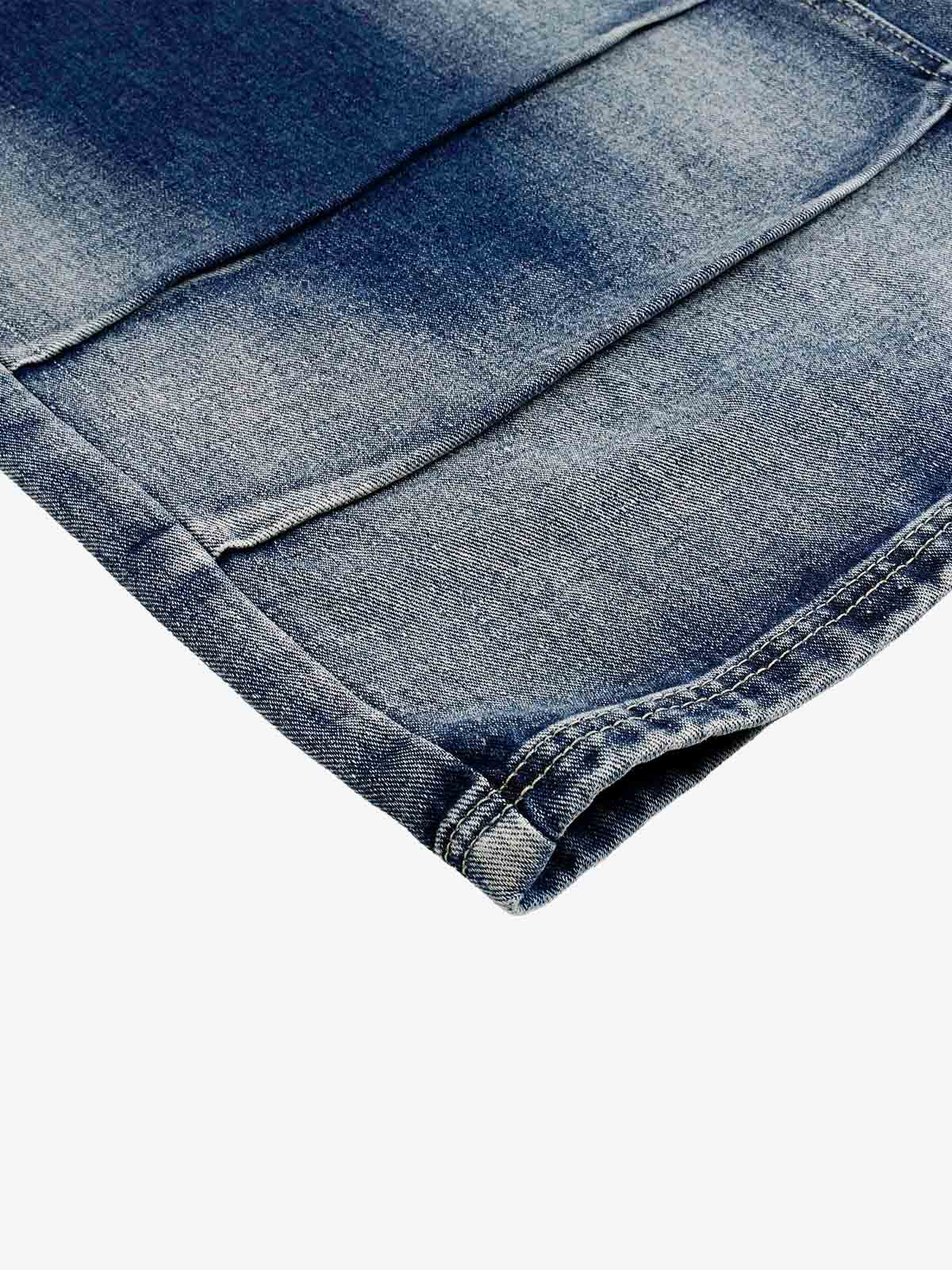 Belted Curved Seam Wide Leg Jorts