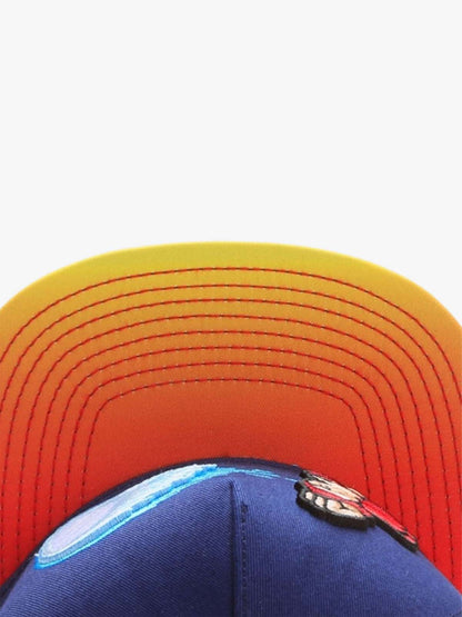 Graphic Embroidered Color Block Baseball Cap