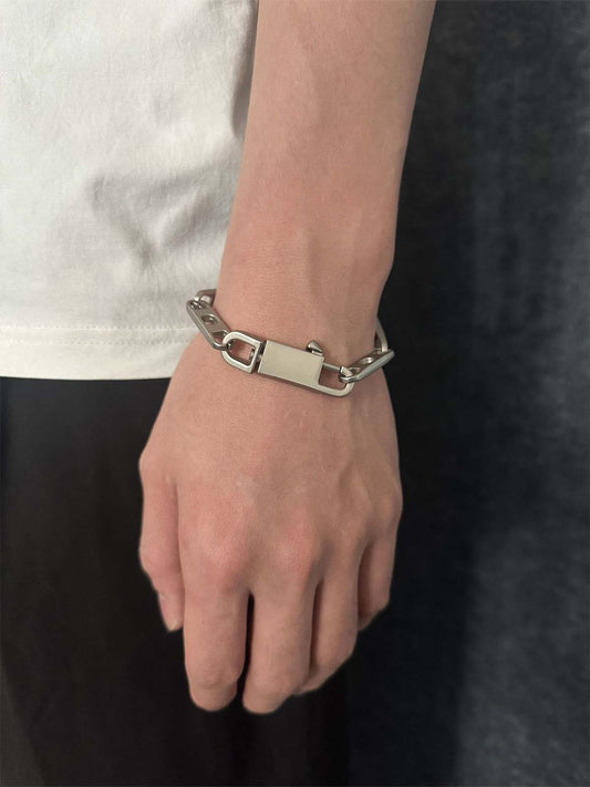 Industrial Metal Link Bracelet