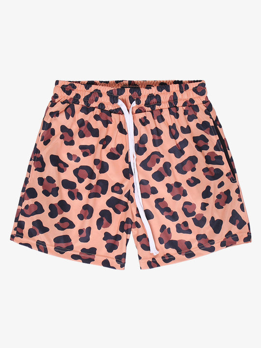 Animal Print Patterns Drawstring Shorts