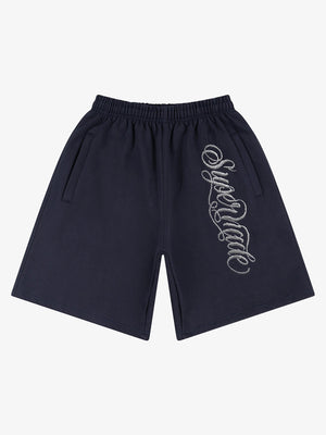 Zip Pocket Embroidered Shorts