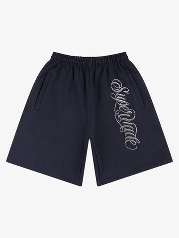 Zip Pocket Embroidered Shorts