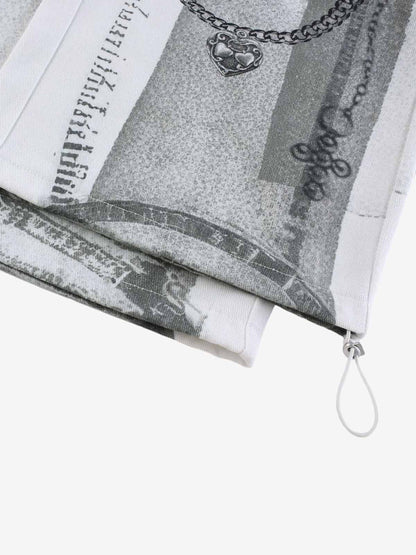 Vintage Illusion Graphic Ultra-Baggy Jeans 
