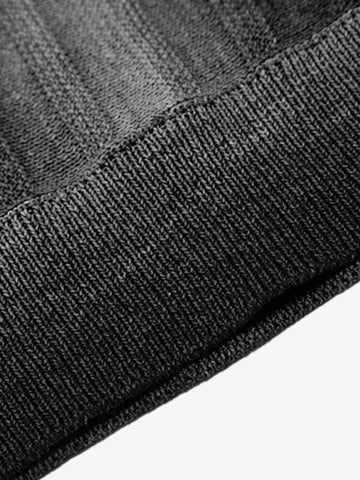 Gradient Textured Knit Polo Shirt 